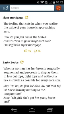 Urban Dictionary android App screenshot 4